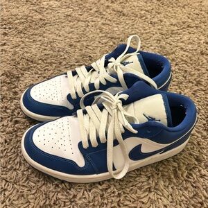 Nike Blue and White Sneakers